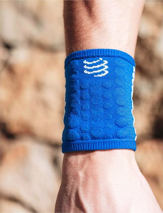 Compressport 3D Dots Sweatband Dazz Blue / White
